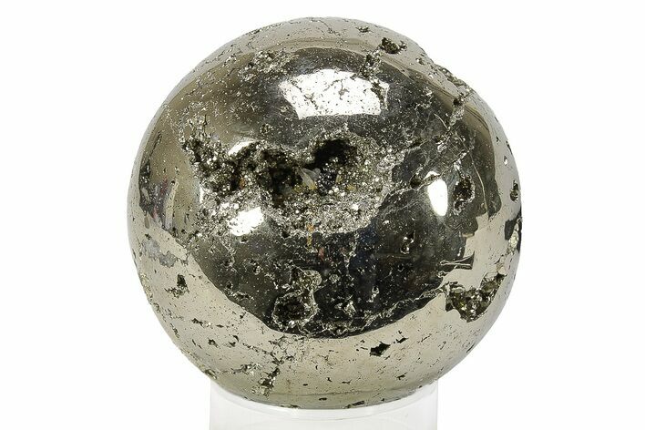 Polished Pyrite Sphere - Peru #231647